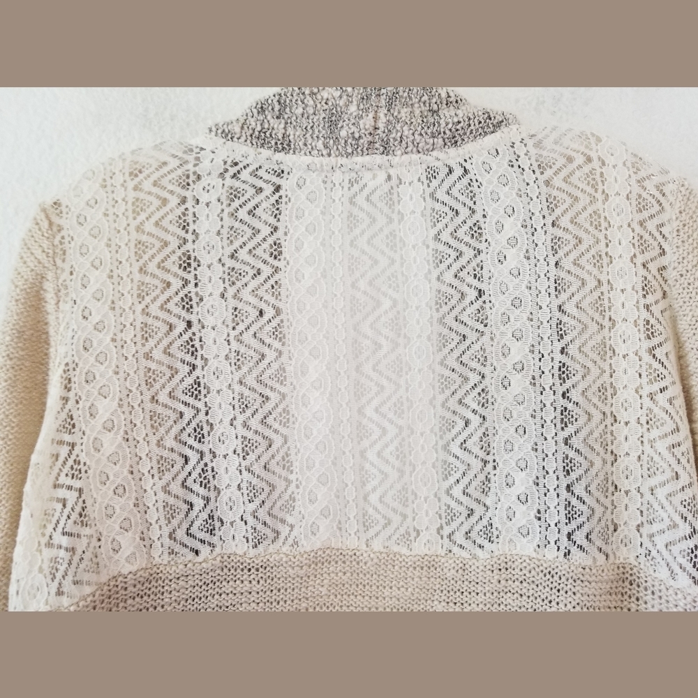 Maurices Long Open Front Cardigan Sweater Sz Large - Picture 5 of 7